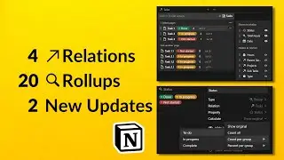 The Complete Guide of RELATIONs & ROLLUPs with New Notion Updates