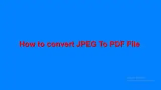 In this video you'll learn= How To Convert JPEG To PDF Format Easy Way 2020 new trick by Learning BD