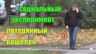 Социальный эксперимент - потерянный кошелек