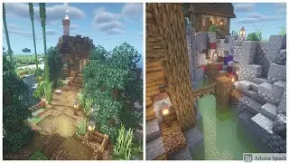Minecraft Timelapse - Ravine Base and Fishing Hut