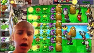 Прохождение бассейна!!! Война растений и зомби!!! Plants vs zombies#7