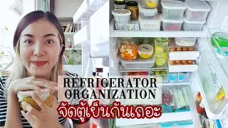 จัดระเบียบตู้เย็น |Refrigerator Organization |บอกพิกัดกล่องจัดของ| ล้างของ เก็บผักก่อนเข้าตู้ยังไง
