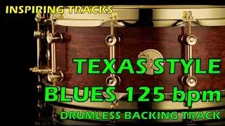 Texas Style Blues 125 bpm - Drumless Backing Track