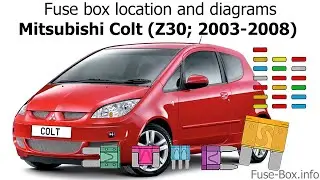 Fuse box location and diagrams: Mitsubishi Colt (2003-2008)
