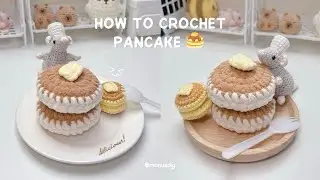How to Crochet a Pancake 🥞 Easy Amigurumi Tutorial / Crochet Keychain l Monua DIY
