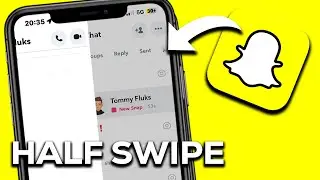 How To Half Swipe on Snapchat