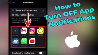 How to Turn Off App Notifications on iPhone