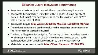 LUG 2023: Experiences and approaches for supporting Lustre for a large, national science and ...