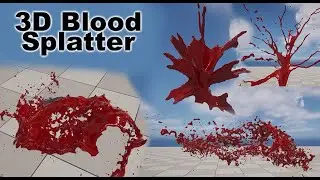3D Blood Effects Alembic Pack for Unreal & Unity - Six New Effects Added