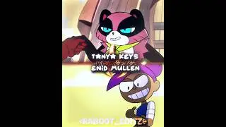 Tanya Keys VS Enid Mullen || #wisedit #cartoonedit #okko #maomaoheroesofpureheart #shorts #meme