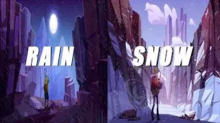 How to creat Rain and Snow in After Effects / After Effects tutorial