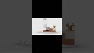 A kitchen made of lego #legoshorts #legotutorial #tutorial #shorts
