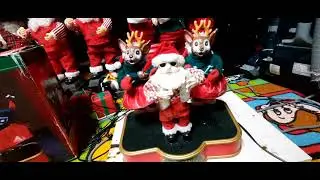 Christmas Animated Santa and the deer-etts