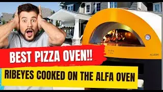 Ribeyes cooked in an Alfa pizza oven (let's see how these steaks taste)