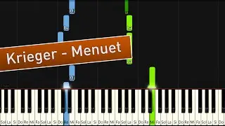 Johann Krieger - A Minor Menuet - Piano Tutorial