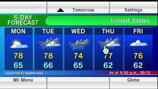 Wii Forecast Channel (System App) (WiiLink/RiiConnect24)