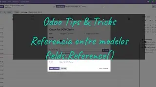 Odoo Tips - Reference between models - fields.Reference