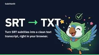 Convert SRT to TXT Free