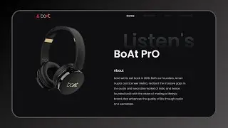 Boat Headphone website Using Html Css & Js With Source code