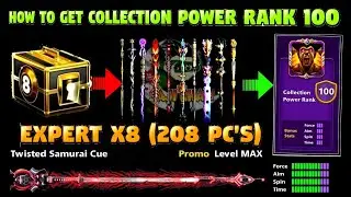 8 Ball Pool - How To Get Collection Power Rank 100 - Black Diamond Avatar Frame - Expert Boxes x8