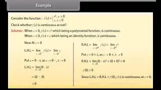 Continuity and Differentiability