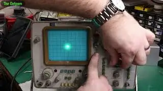 🔴 HP 1740A Oscilloscope Repair - Part 1 - No.1313