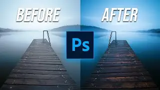How to Create a DARK BLUE Look in Photoshop