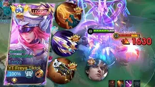 TUTORIAL FREYA VS KHALEED EXP LANE! BUILD FREYA TERSAKIT 2024! - Mobile Legends