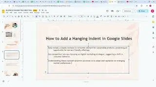 How to Add a Hanging Indent in Google Slides