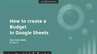 How to create a budget in Google Sheets