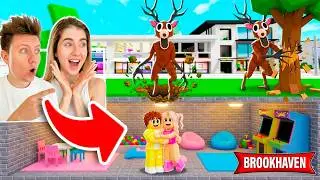 I built a BUNKER from EVIL DEER in Brookhaven 🏡RP!
