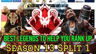 NEW LEGENDS Tier List for SEASON 13 - BEST and WORST Legends to USE - Apex Legends Guide