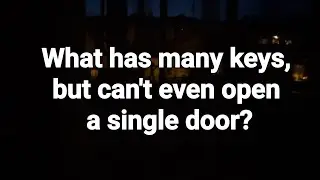 What has many keys, but can't even open a single door?