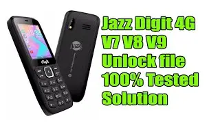 Jazz Digit 4G V7 V8 V9 Unlock file 100% Tested