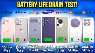 Top Phones Battery Drain Test - iPhone 16 Pro Max vs Pixel, Samsung, Huawei & Xiaomi -Nextechie