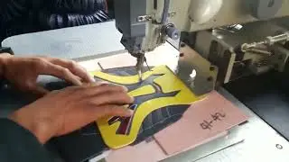 Computer pattern sewing machine produce leather fabric shoes surface