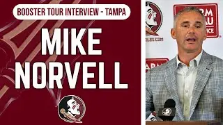 Mike Norvell talks FSU Football, Recruiting | Tampa Seminole Boosters Tour 2024 | Warchant TV 