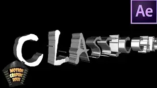 Classic Cars intro (After Effects 3D Text Design)