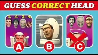 LETS GUESS CORRECT HEAD SKIBIDI TOILET?? #skibiditoilet#roblox#bananacat #gartenofbanban #wednesday