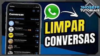 Como LIMPAR CONVERSAS DO WHATSAPP pelo IPHONE!