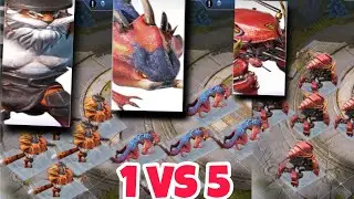 1 VS 5 (Taylor Rakkana Omar) 🤔  PvP Arena ETERNAL EVOLUTION