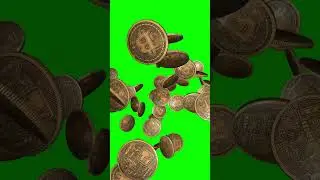 Bitcoin Crypto Explosion - Green Screen Effect 