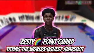 *NEW* ZESTY🌈 POINT GUARD TRYING THE WORLDS UGLIEST JUMPSHOT IN NBA 2K26 