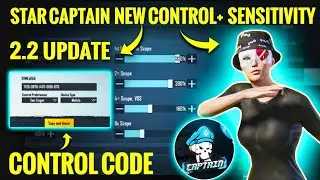 Star Captain New 4 Finger Claw Control Code & Star captain sensitivity code pubg/bgmi 2022