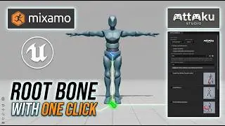 Аdd a root bone to Mixamo animation in UE5 / RM Fix Tool plugin tutorial