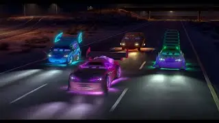 Tuner Cars Scene but Bass Boosted and 4K 60P - Pixar Plus