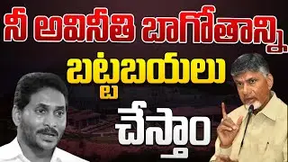నీ అవినీతి బాగోతాన్ని బట్టబయలు చేస్తాం. | CM Chandrababu | Rushikonda Palace | Visaka | CBN Official