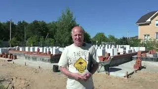 Как недорого построить дом из кирпича и газоблока с перекрытием из плит.