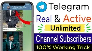 telegram subscriber kaise badhaye | how to add telegram subscriber