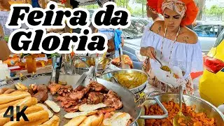 🇧🇷 Complete Tour of 'Feira da Glória', in Rio de Janeiro. Lots of Food and Fun!